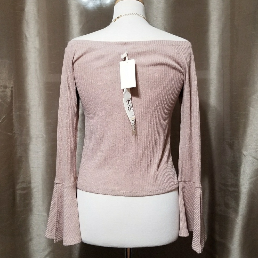 Mimi Chica Women's Off Shoulder Top - Picture 2 of 4